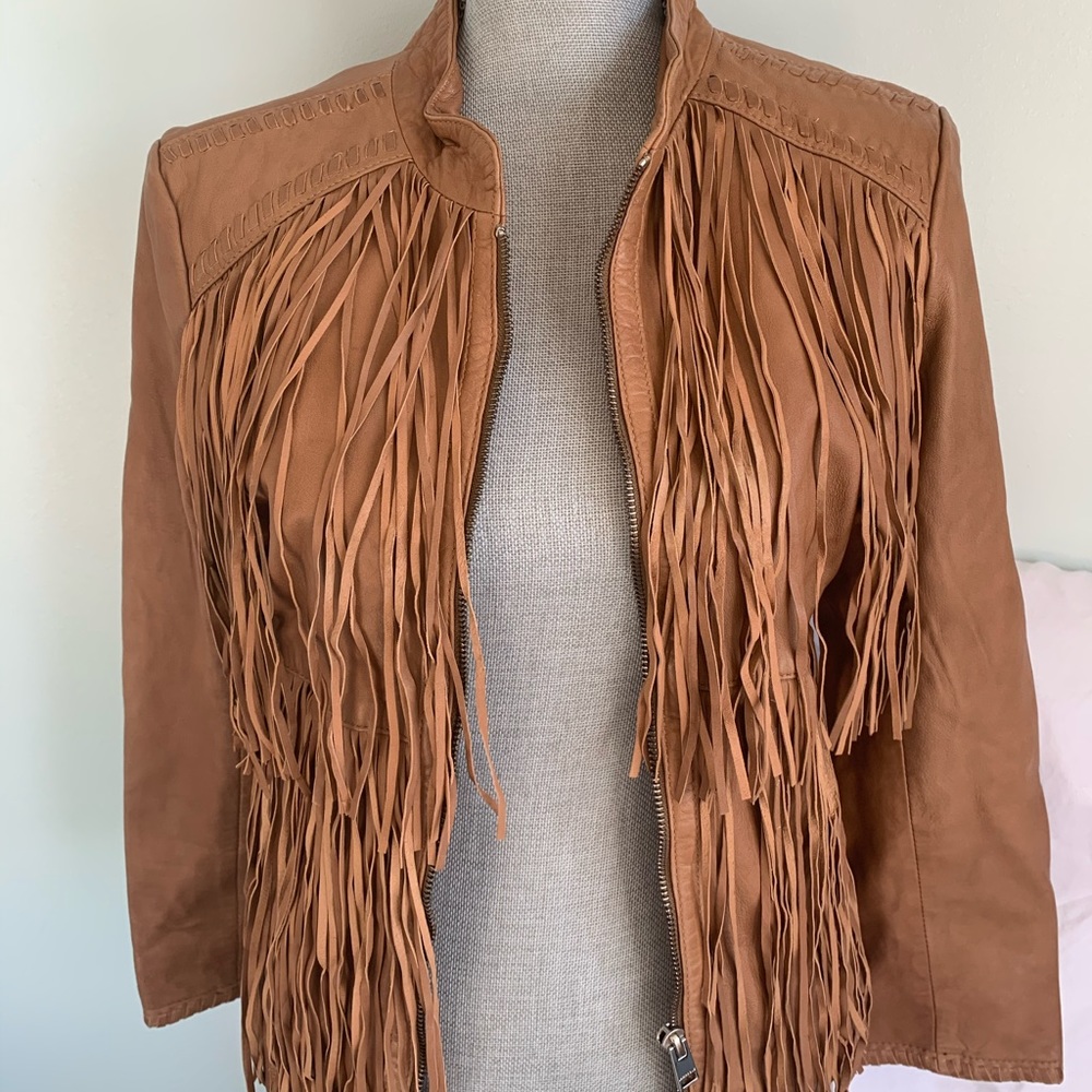 fringe leather jacket